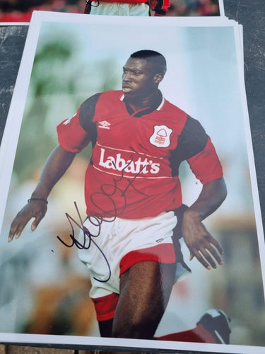 Signed Kevin Campbell Nottingham Forest photo