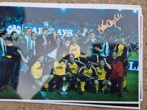 Signed kevin Campbell Arsenal photo