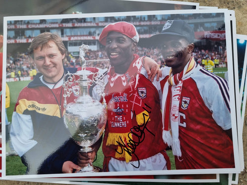 Signed Kevin Campbell Arsenal photo