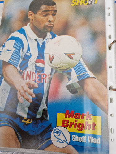 Magazine pullout signed by Sheffield Wednesday Mark Bright