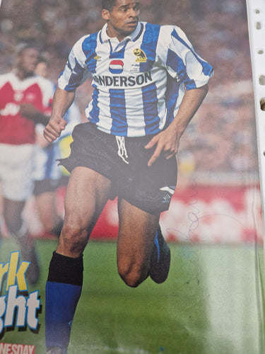 Magazine pullout signed Mark Bright Sheffield Wednesday