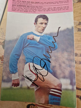 Load image into Gallery viewer, Magazine pullout signed by Manchester City legend Mike Summerbee