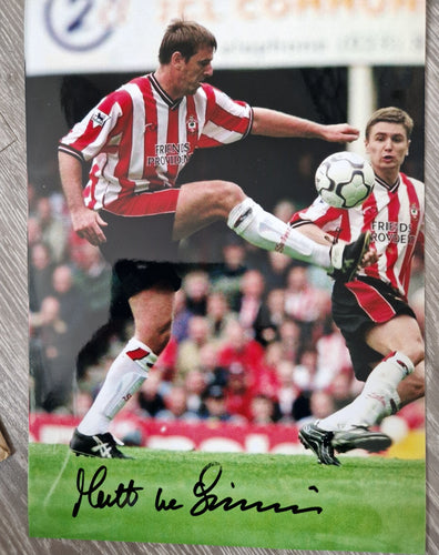 Signed Matt Le Tissier Southampton photo