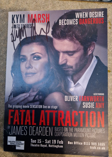 Signed Kym Marsh flyer