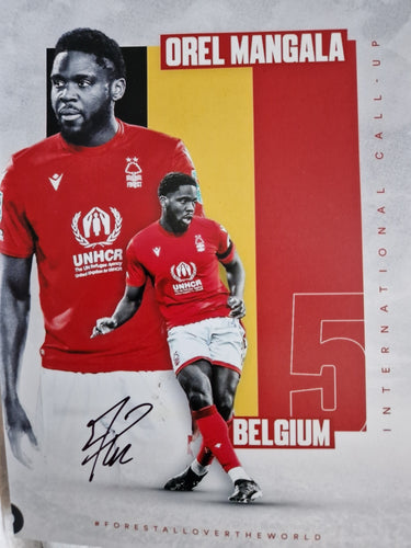 Orel Mangala Nottingham Forest signed photo