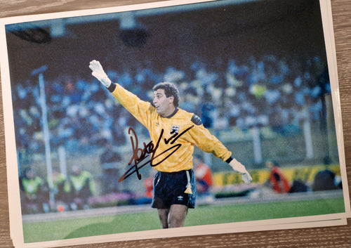 England goalkeeper photo signed by Peter Shilton