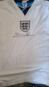 England Euro 96 shirt.Signed by Stuart Pearce.