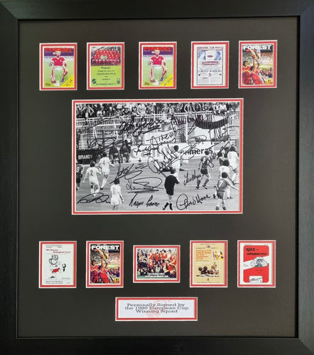 Nottingham Forest squad signed 1980 European cup montage