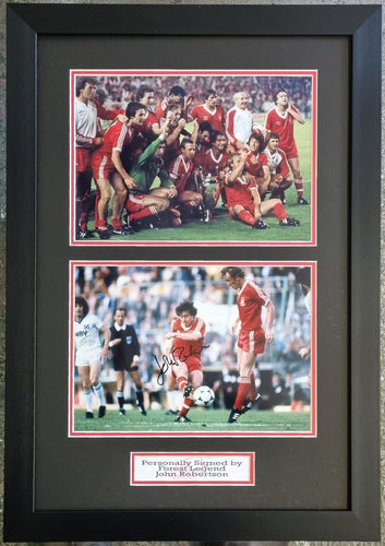 John Robertson signed Nottingham Forest European cup montage