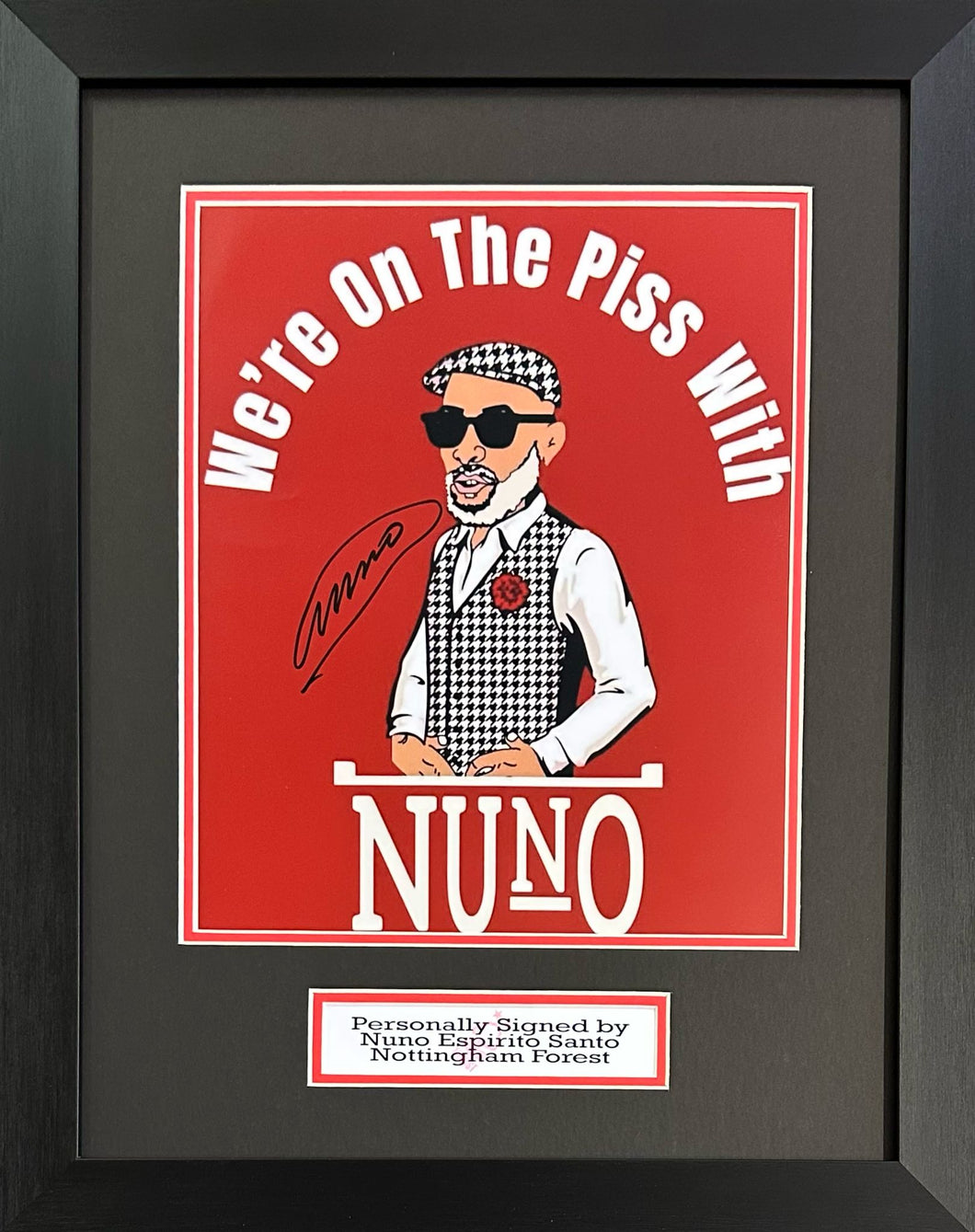 Nottingham Forest signed Nuno E. Santos frame.