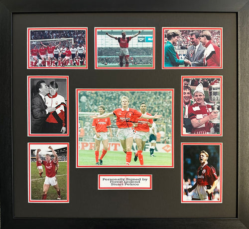 Stuart Pearce signed montage