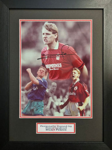 Signed Stuart Pearce montage