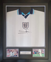 Load image into Gallery viewer, Stuart Pearce signed and framed England shirt