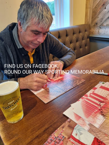 Neil Webb ex footballer signing sports memorabilia