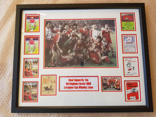 Nottm forest signed 1980 european cup final montage