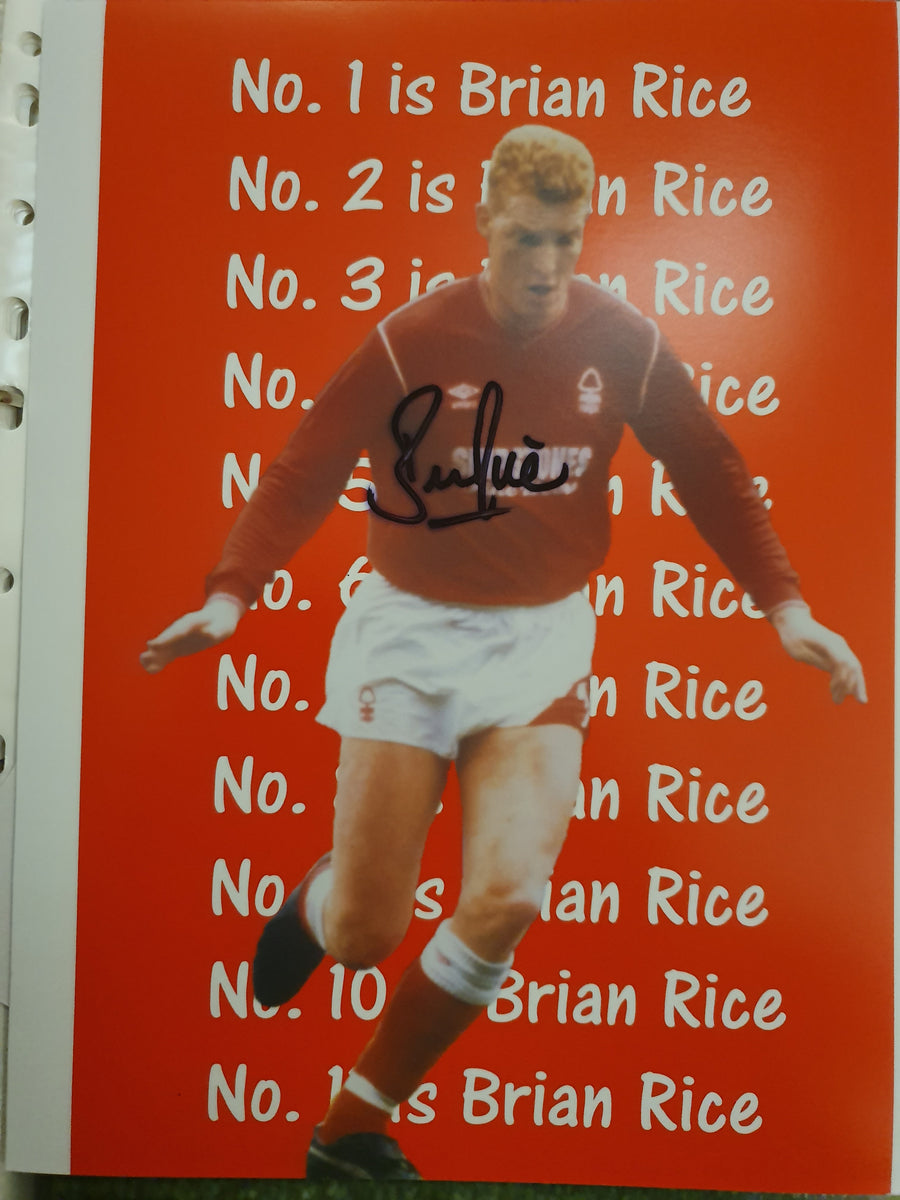 Signed Brian Rice Nottingham Forest – roundourwaysportingmemorabilia