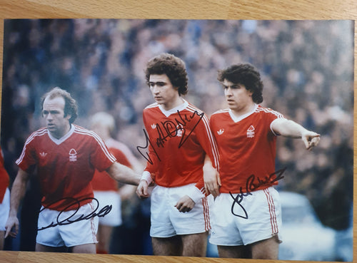 Signed Nottingham Forest Robertson.O Neill.Gemmill