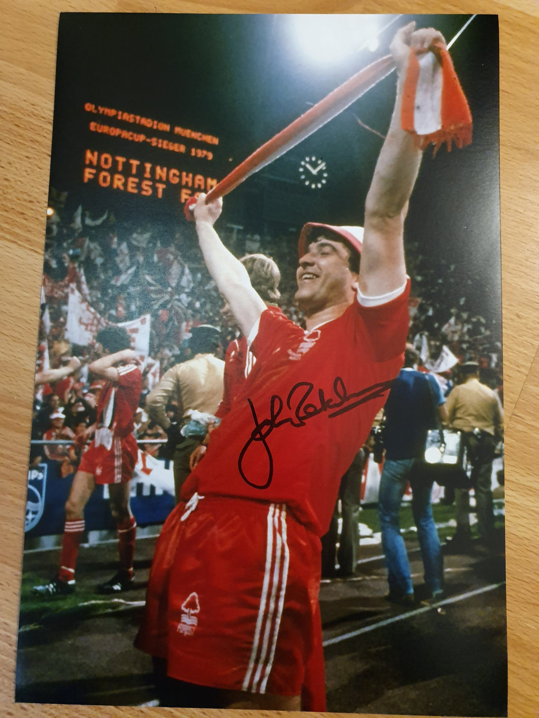 Signed Nottingham Forest John Robertson