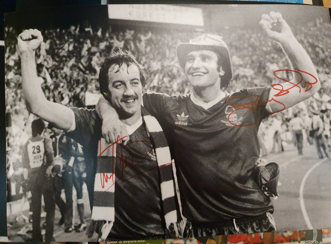 Signed Nottingham Forest Clark and Lloyd