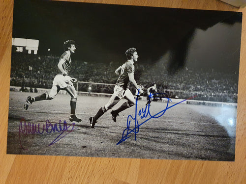 Signed Nottingham Forest Gary Birtles and Tony Woodcock