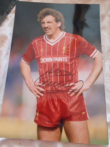 A4 signed Alan kennedy Liverpool