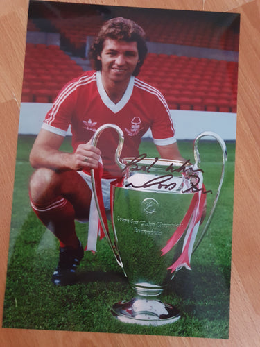 A4 Nottingham Forest signed David Needham European cup photo