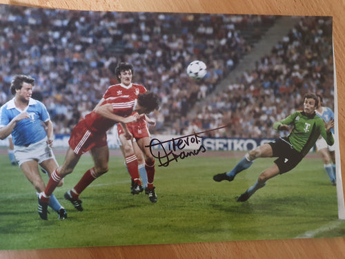 Signed Trevor Francis European cup photo