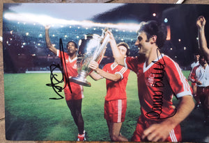 Signed Garry Birtles and Viv Anderson Nottingham Forest