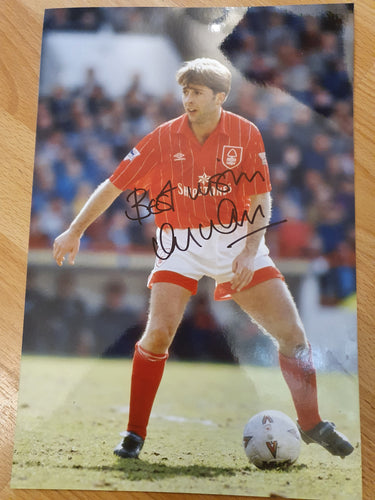 Signed Ian Woan Nottingham Forest