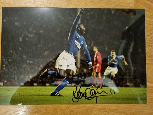 Signed Kevin Campbell Everton