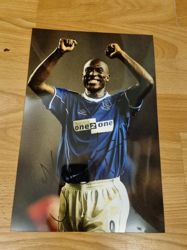 Signed Kevin Campbell Everton