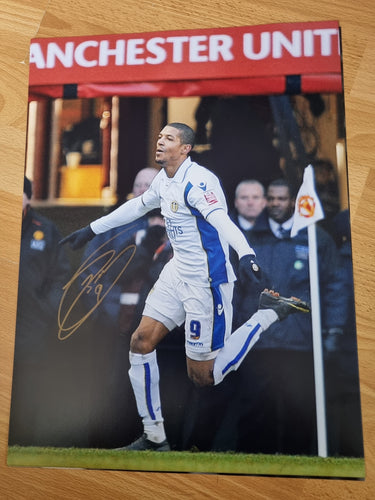 Signed Jermaine Beckford Leeds utd