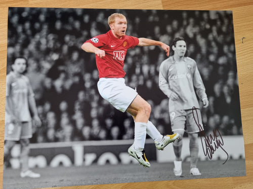 Signed Paul Scholes Manchester United