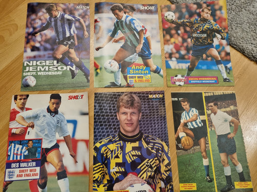 Signed Sheffield Wednesday pullouts.Chris Woods
