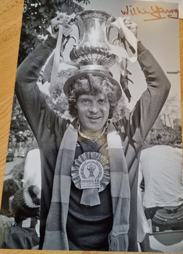 Signed Willie Young Arsenal