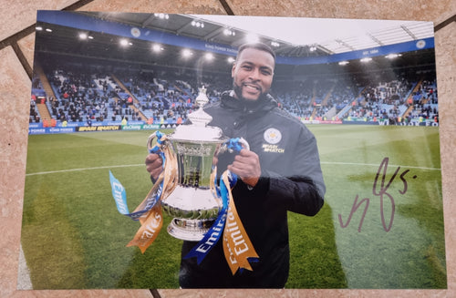 Leicester City Wes Morgan Signed Photo