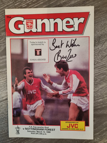 Forest v Arsenal signed Fa cup programme
