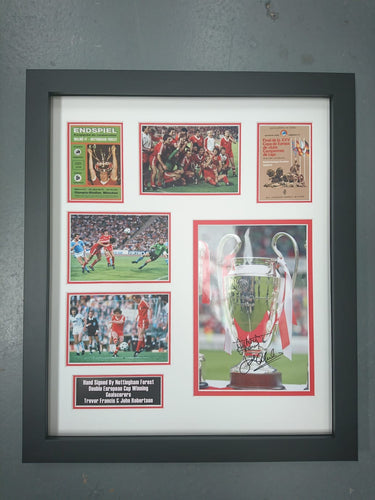 Nottingham Forest signed European cup montage