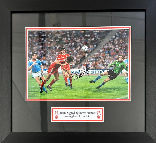 Signed Trevor Francis framed goal