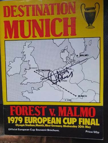 1979 European cup final programme sov ed.signed Francis