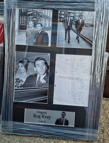 Reg Kray signed letter