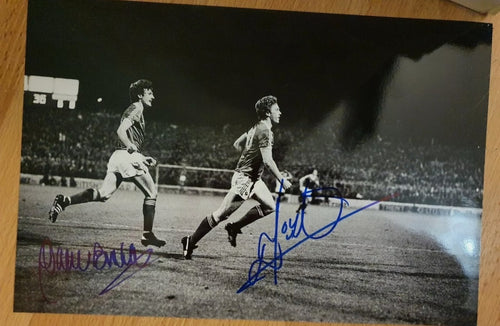 Signed Garry Birtles and Viv Anderson Nottingham Forest