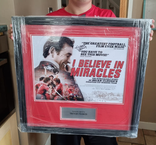 Signed I Believe in miracles poster